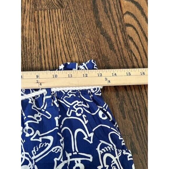 Lilly Pulitzer Blue Anchors Away Avery Skirt Anchor Pattern Boating Navy Size XS - Picture 4 of 11